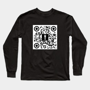 Never Gonna Give You Up - QR Code - Rick Roll Long Sleeve T-Shirt